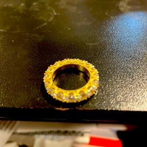 size 9 CZ stone ring mens